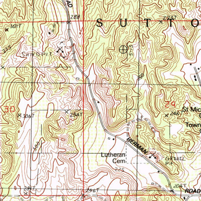 United States Geological Survey Suttons Bay, MI (1983, 25000-Scale) digital map