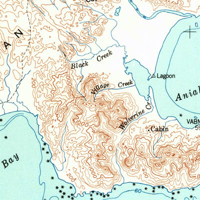 United States Geological Survey Sutwik Island, AK (1951, 250000-Scale) digital map