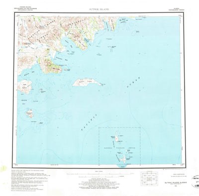 United States Geological Survey Sutwik Island, AK (1963, 250000-Scale) digital map