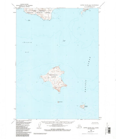 United States Geological Survey Sutwik Island B-6, AK (1963, 63360-Scale) digital map
