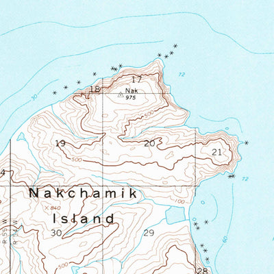 United States Geological Survey Sutwik Island B-6, AK (1963, 63360-Scale) digital map