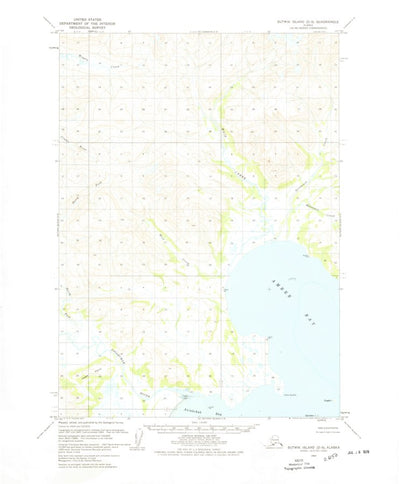 United States Geological Survey Sutwik Island D-5, AK (1963, 63360-Scale) digital map