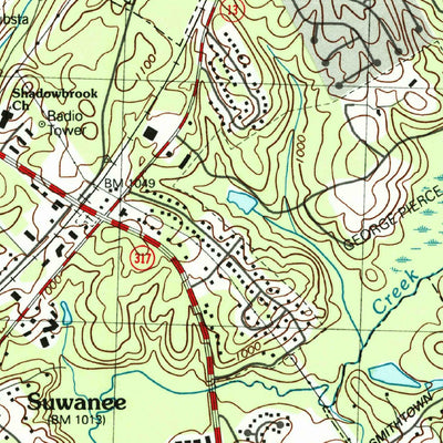 United States Geological Survey Suwanee, GA (1999, 24000-Scale) digital map