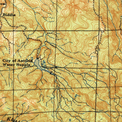 United States Geological Survey Svensen, OR (1940, 62500-Scale) digital map