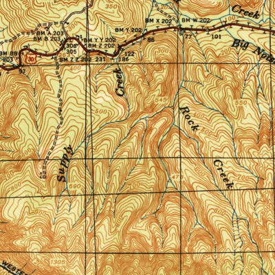 United States Geological Survey Svensen, OR (1940, 62500-Scale) digital map