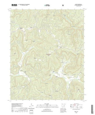 United States Geological Survey Swain, AR (2020, 24000-Scale) digital map