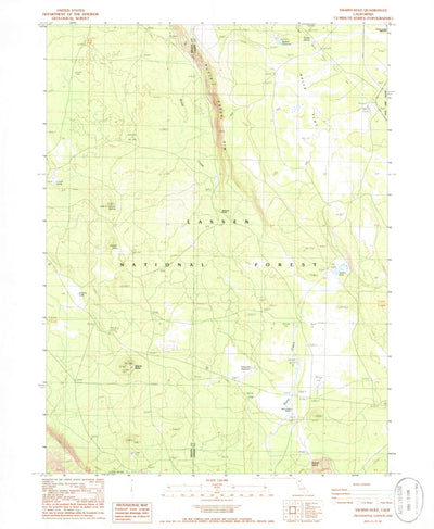 United States Geological Survey Swains Hole, CA (1985, 24000-Scale) digital map