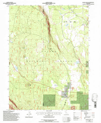 United States Geological Survey Swains Hole, CA (1995, 24000-Scale) digital map