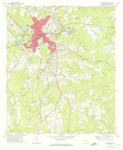 United States Geological Survey Swainsboro, GA (1971, 24000-Scale) digital map