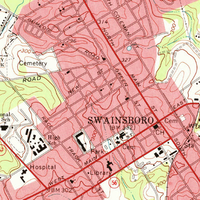 United States Geological Survey Swainsboro, GA (1971, 24000-Scale) digital map