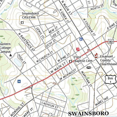 United States Geological Survey Swainsboro, GA (2020, 24000-Scale) digital map