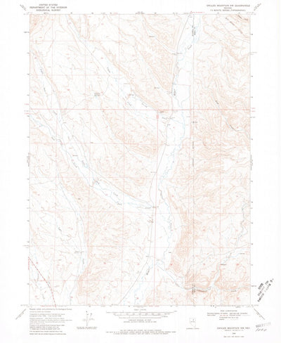 United States Geological Survey Swales Mountain NW, NV (1968, 24000-Scale) digital map