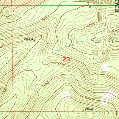 United States Geological Survey Swallow Canyon, UT-CO (1952, 24000-Scale) digital map
