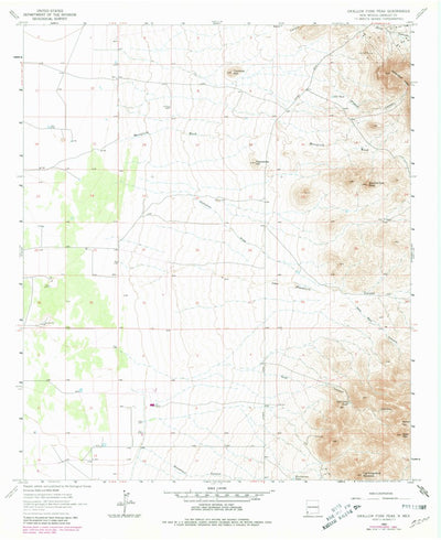 United States Geological Survey Swallow Fork Peak, NM (1965, 24000-Scale) digital map