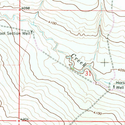 United States Geological Survey Swallow Nest Canyon, NM (1967, 24000-Scale) digital map