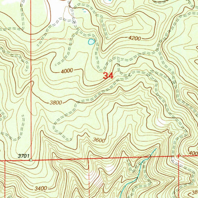 United States Geological Survey Swamp Mountain, OR (1997, 24000-Scale) digital map