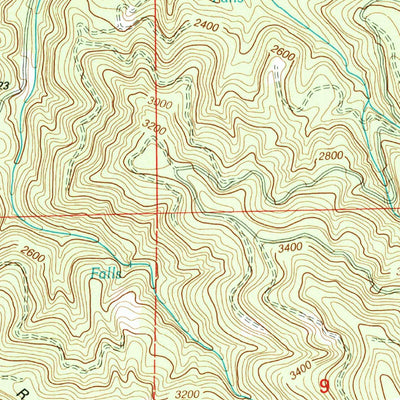 United States Geological Survey Swamp Mountain, OR (1997, 24000-Scale) digital map