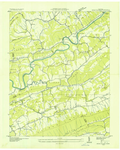 United States Geological Survey Swan Island, TN (1935, 24000-Scale) digital map