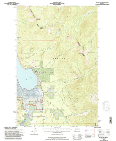 United States Geological Survey Swan Lake, MT (1994, 24000-Scale) digital map
