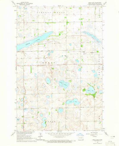United States Geological Survey Swan Lake, ND (1964, 24000-Scale) digital map