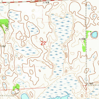 United States Geological Survey Swan Lake, ND (1964, 24000-Scale) digital map