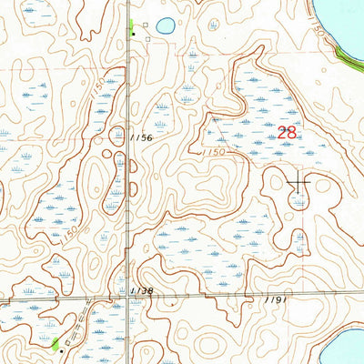 United States Geological Survey Swan Lake, ND (1964, 24000-Scale) digital map
