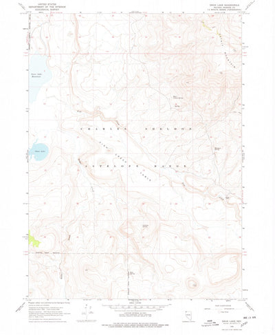 United States Geological Survey Swan Lake, NV (1966, 24000-Scale) digital map