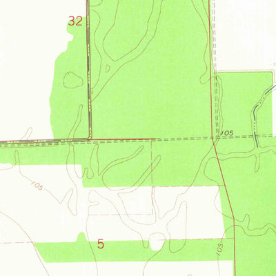 United States Geological Survey Swan Lake NW, MS (1967, 24000-Scale) digital map