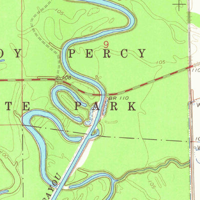 United States Geological Survey Swan Lake NW, MS (1967, 24000-Scale) digital map