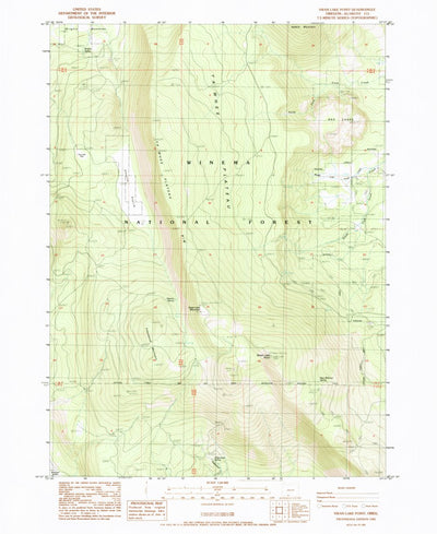 United States Geological Survey Swan Lake Point, OR (1985, 24000-Scale) digital map