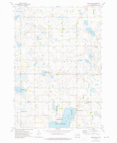 United States Geological Survey Swan Lake, SD (1973, 24000-Scale) digital map