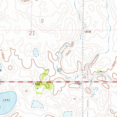 United States Geological Survey Swan Lake, SD (1973, 24000-Scale) digital map