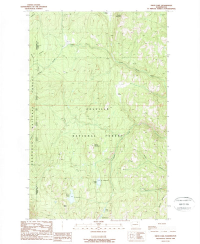 United States Geological Survey Swan Lake, WA (1988, 24000-Scale) digital map