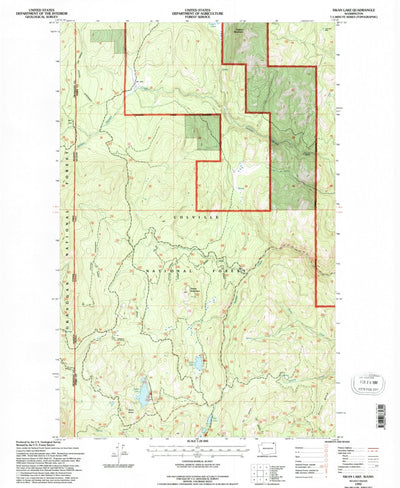 United States Geological Survey Swan Lake, WA (1992, 24000-Scale) digital map