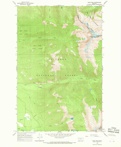United States Geological Survey Swan Peak, MT (1965, 24000-Scale) digital map