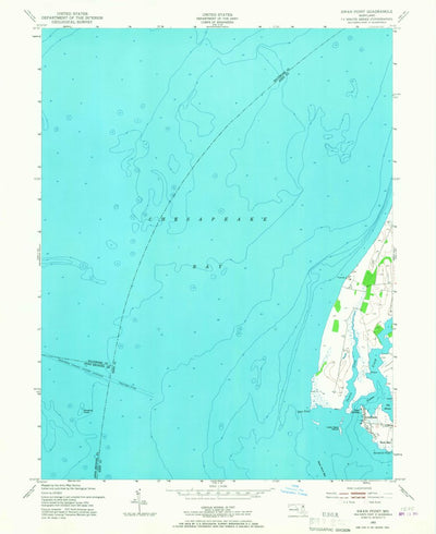 United States Geological Survey Swan Point, MD (1953, 24000-Scale) digital map