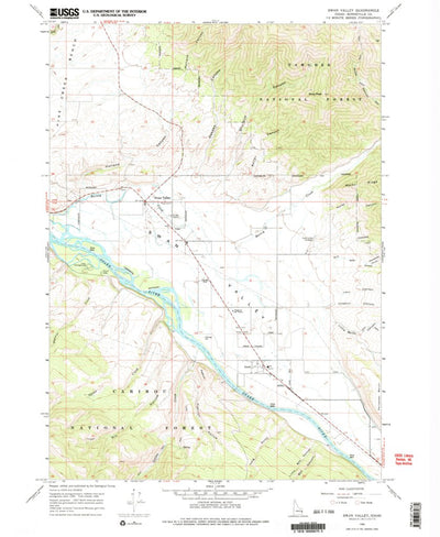 United States Geological Survey Swan Valley, ID (1966, 24000-Scale) digital map