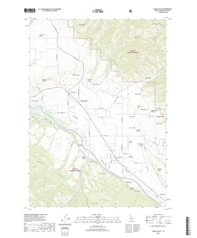 United States Geological Survey Swan Valley, ID (2020, 24000-Scale) digital map