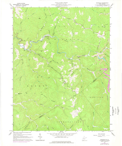 United States Geological Survey Swandale, WV (1967, 24000-Scale) digital map