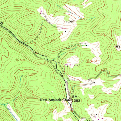 United States Geological Survey Swandale, WV (1967, 24000-Scale) digital map