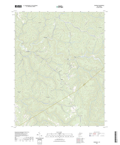 United States Geological Survey Swandale, WV (2023, 24000-Scale) digital map
