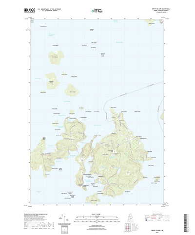 United States Geological Survey Swans Island, ME (2021, 24000-Scale) digital map