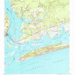 United States Geological Survey Swansboro, NC (1952, 24000-Scale) digital map