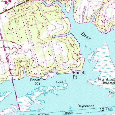 Swansboro, NC (1952, 24000-Scale) Map by United States Geological ...