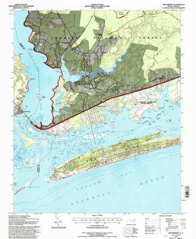 United States Geological Survey Swansboro, NC (1994, 24000-Scale) digital map