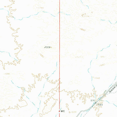 United States Geological Survey Swansea, AZ (1966, 62500-Scale) digital map