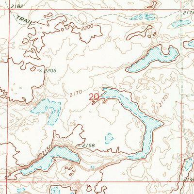 United States Geological Survey Swanson Lakes, WA (1969, 24000-Scale) digital map