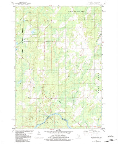 United States Geological Survey Swanson, MI-WI (1982, 24000-Scale) digital map