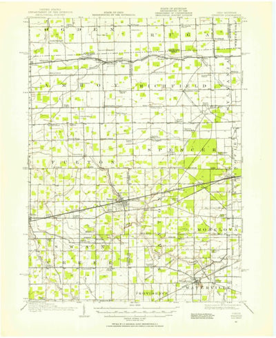 United States Geological Survey Swanton, OH-MI (1911, 62500-Scale) digital map