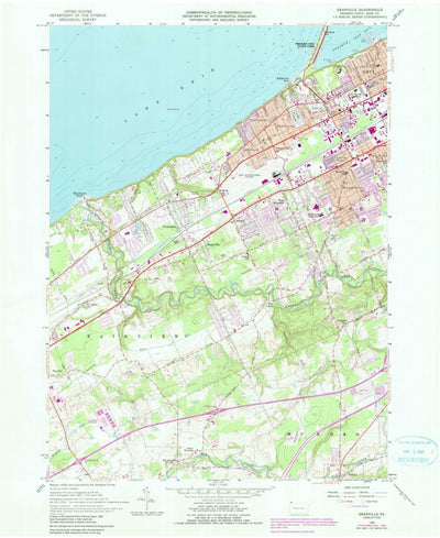 United States Geological Survey Swanville, PA (1957, 24000-Scale) digital map